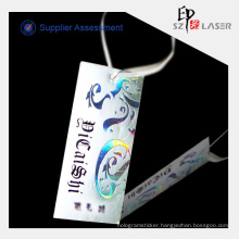 Hologram Custom Clothing Hang Tag Stickers